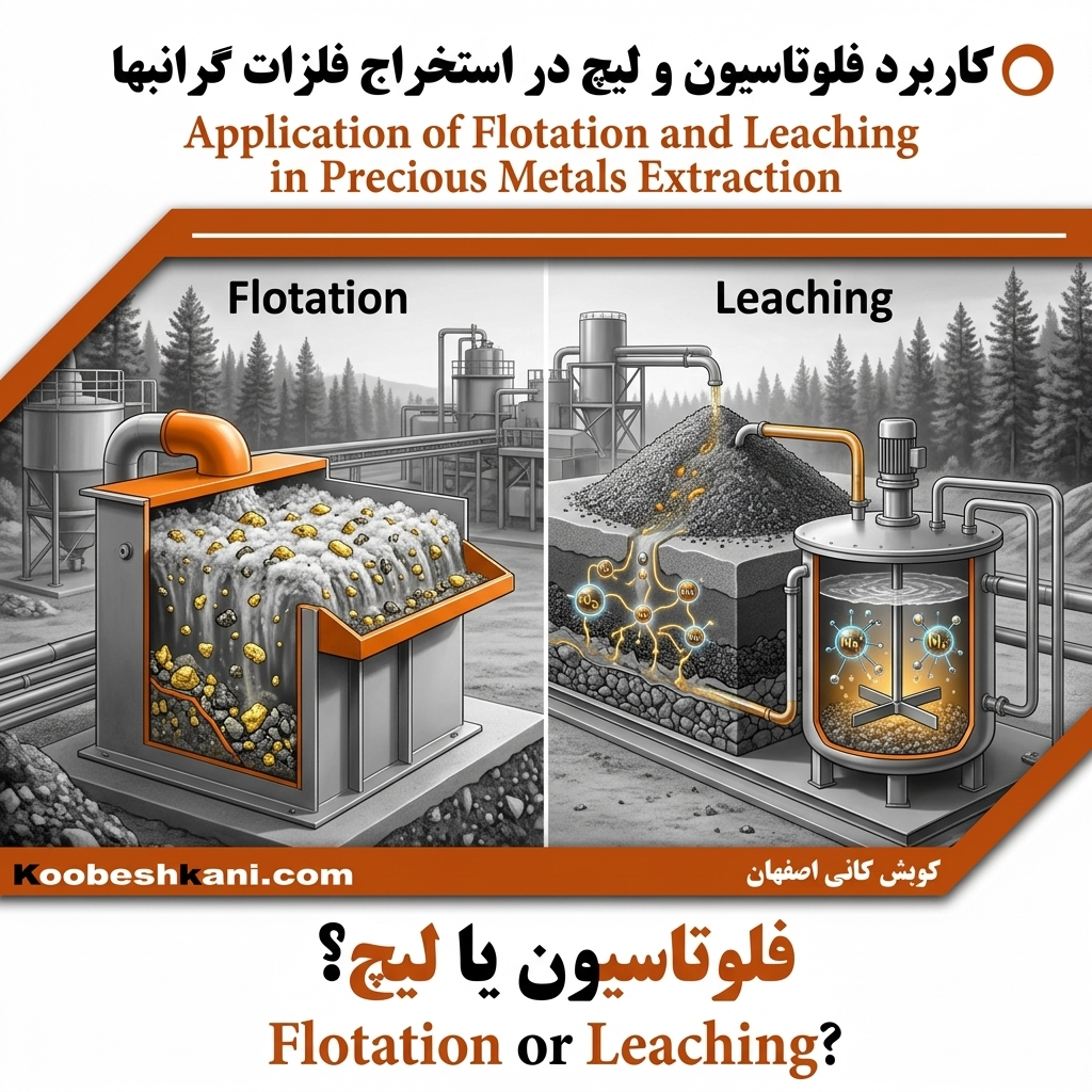 فلوتاسیون و لیچ چه فرآیند هایی هستند. کاربردشان چییت و تفاوت این دو روش در کجا اشت.